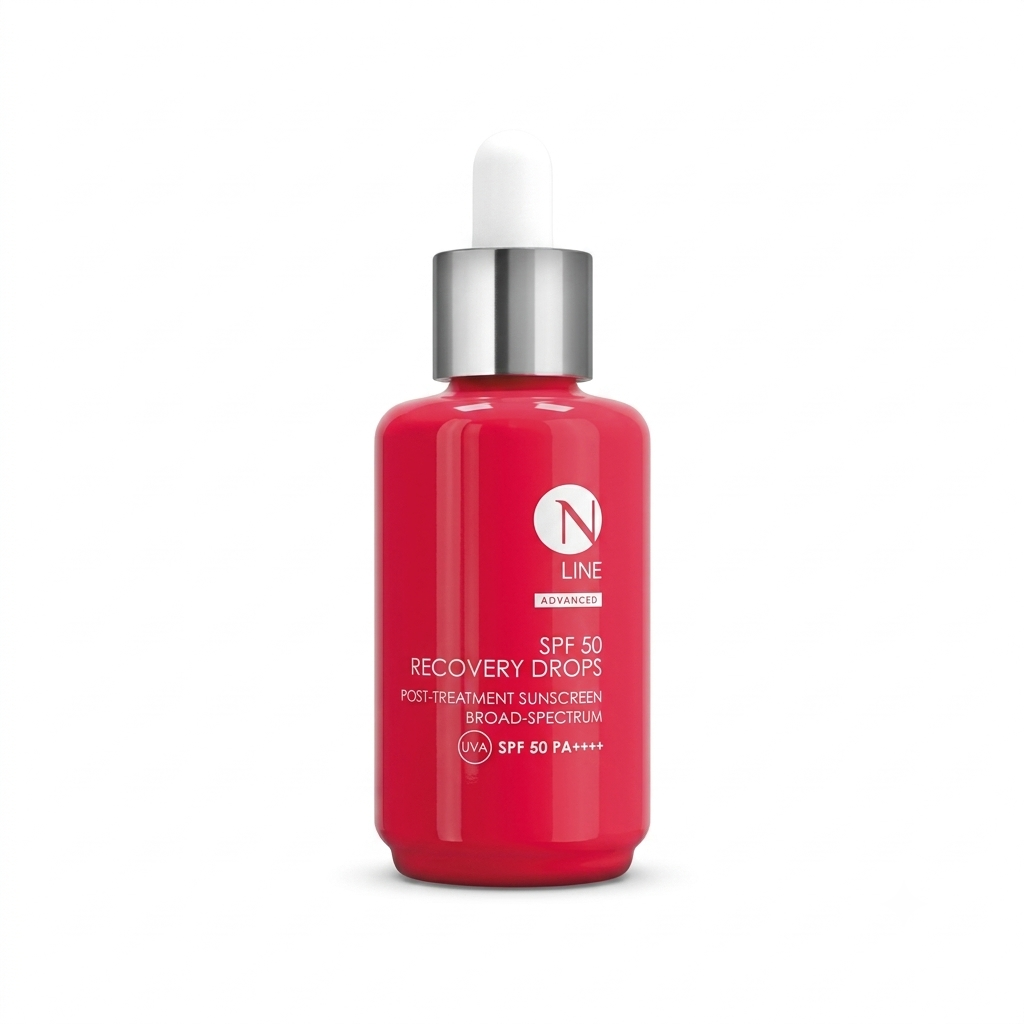 NLINE SPF 50 RECOVERY DROPS atkuriamasis kremas nuo saulės po procedūrų, 50 ml